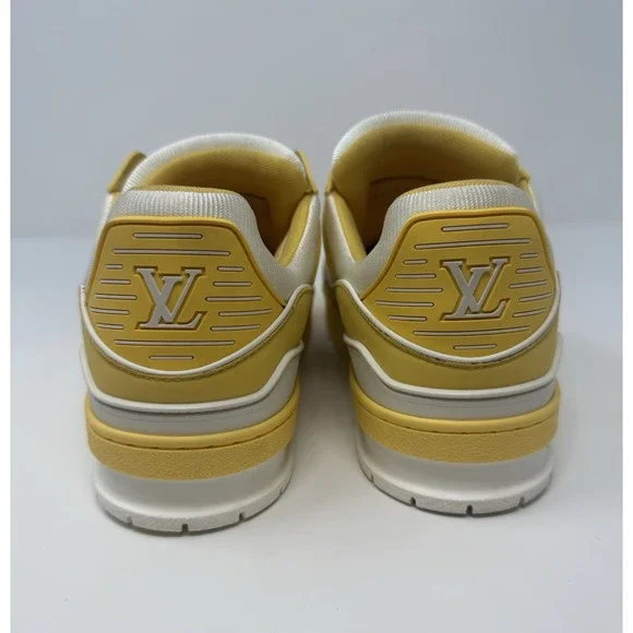 Louis Vuitton Trainer Sneaker Yellow/White New Season Fits Size 8 US 40 LV - Picture 5 of 8